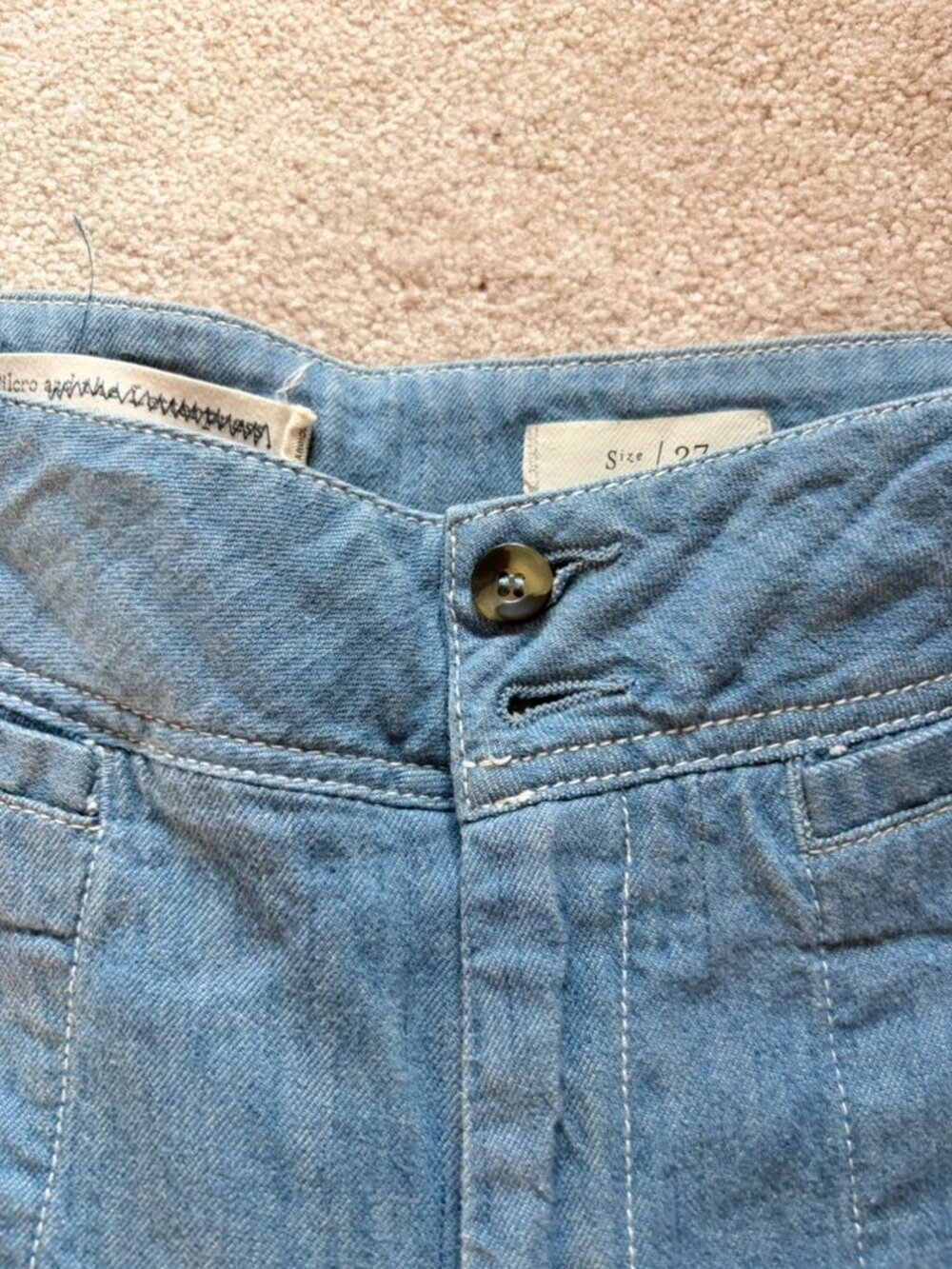 Pilcro and the Letterpress High-Waisted Wide Leg Jeans | Size 27 | Anthropologie - Picture 3 of 6